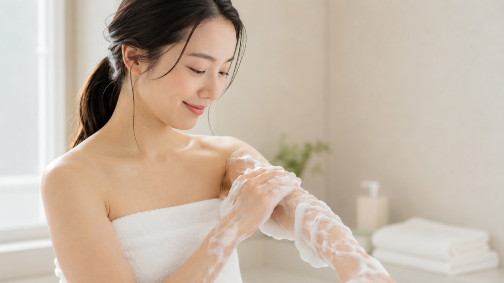 日焼け止めを落とした後の保湿｜『落としすぎない』ボディケアの考え方
